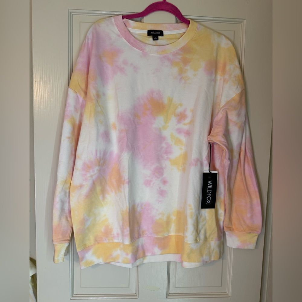 Women’s Wildfox Cotton Candy Crewneck L NWT